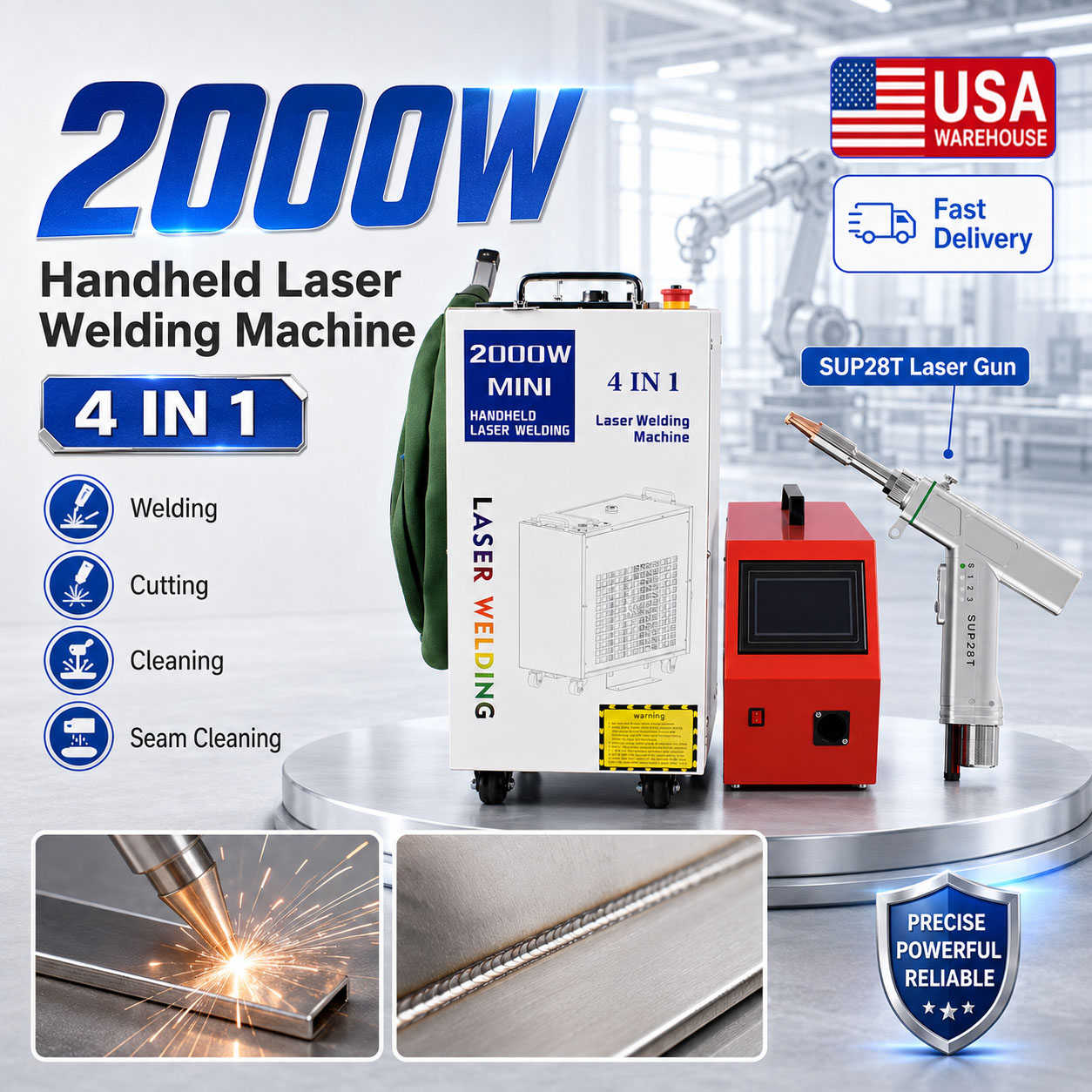 Laser Soldering Machine Handheld - آلة لحام بالليزر 2000 واط 4