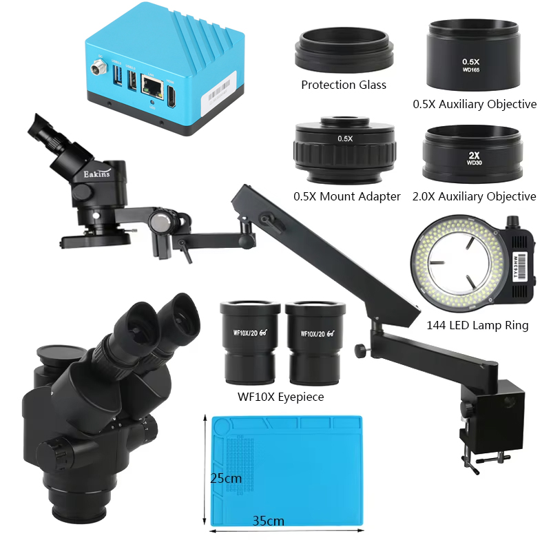 Simul-Focal Industrial Microscope 4K Hdmi - UHD 4K IMX334 HDMI كاميرا فيديو