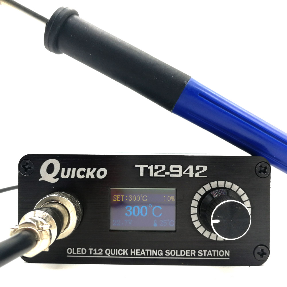 T12 Soldering Station Oled - QUICKO MINI T12 STC OLED محطة