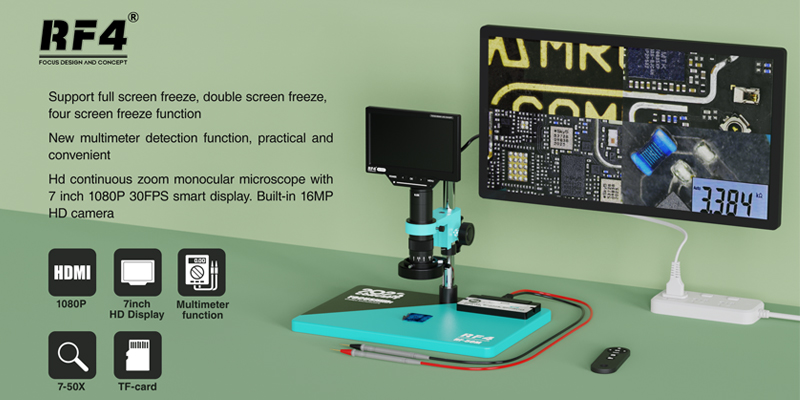 1080P 4K HDMI USB الصناعية كام - مراجعة Simul-Focal Industrial Microscope 4K Hdmi وسعره