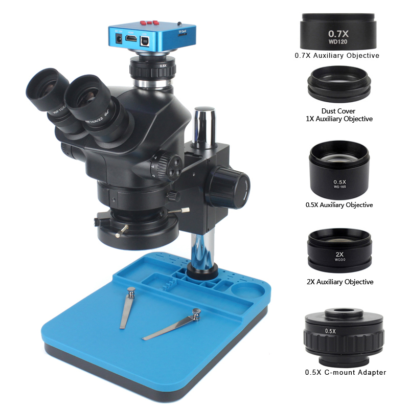 كاميرا فيديو بدقة 1080P و48 مي - مراجعة Simul-Focal Industrial Microscope 4K Hdmi وسعره