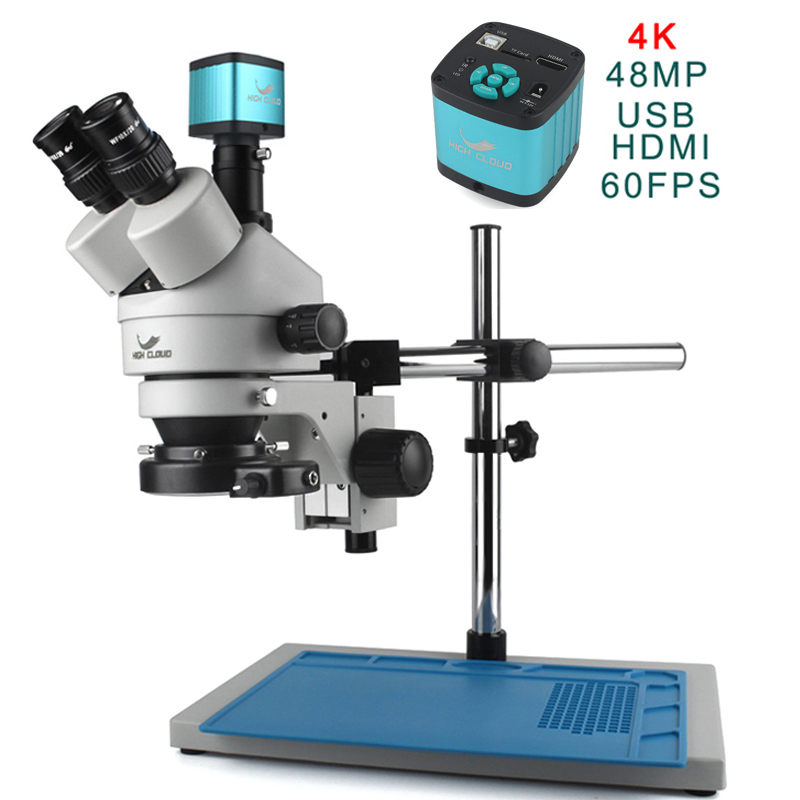 4K 48MP HDMI مجموعة كاميرا 3.5 - مراجعة Simul-Focal Industrial Microscope 4K Hdmi وسعره
