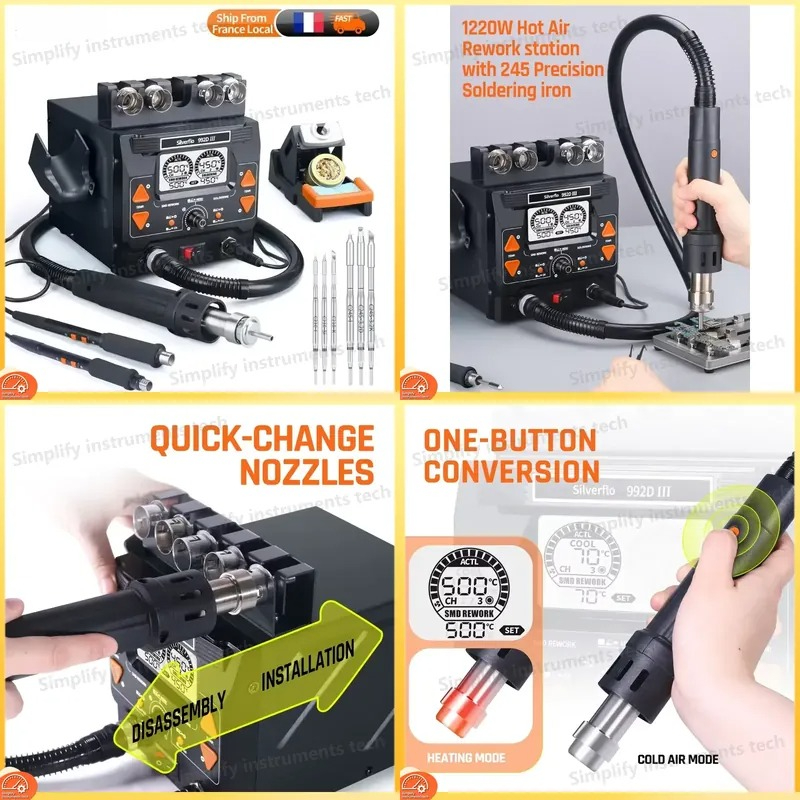 محطة لحام سيلفرفلو 992D III بق - مراجعة C210 Precision Soldering Station وسعره