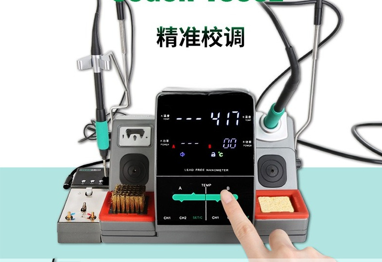 طاولة لحام نانو مع رأس لحام C2 - مراجعة C115 Nano Soldering Iron Station وسعره