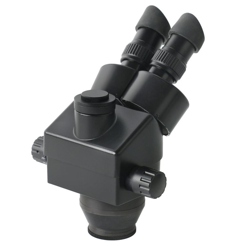 مجهر ستيريو ثلاثي العينين ، تك - مراجعة Trinocular Stereo Microscope 7X-45X وسعره