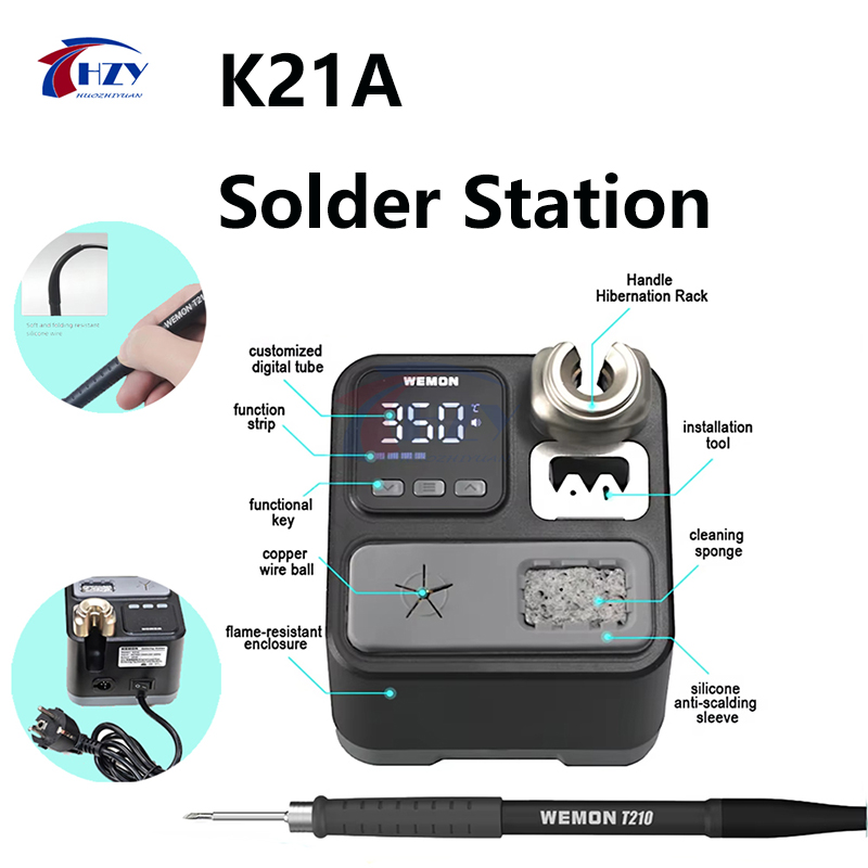 محطة لحام WEMON K21A T210 100- - مراجعة C210 Precision Soldering Station وسعره