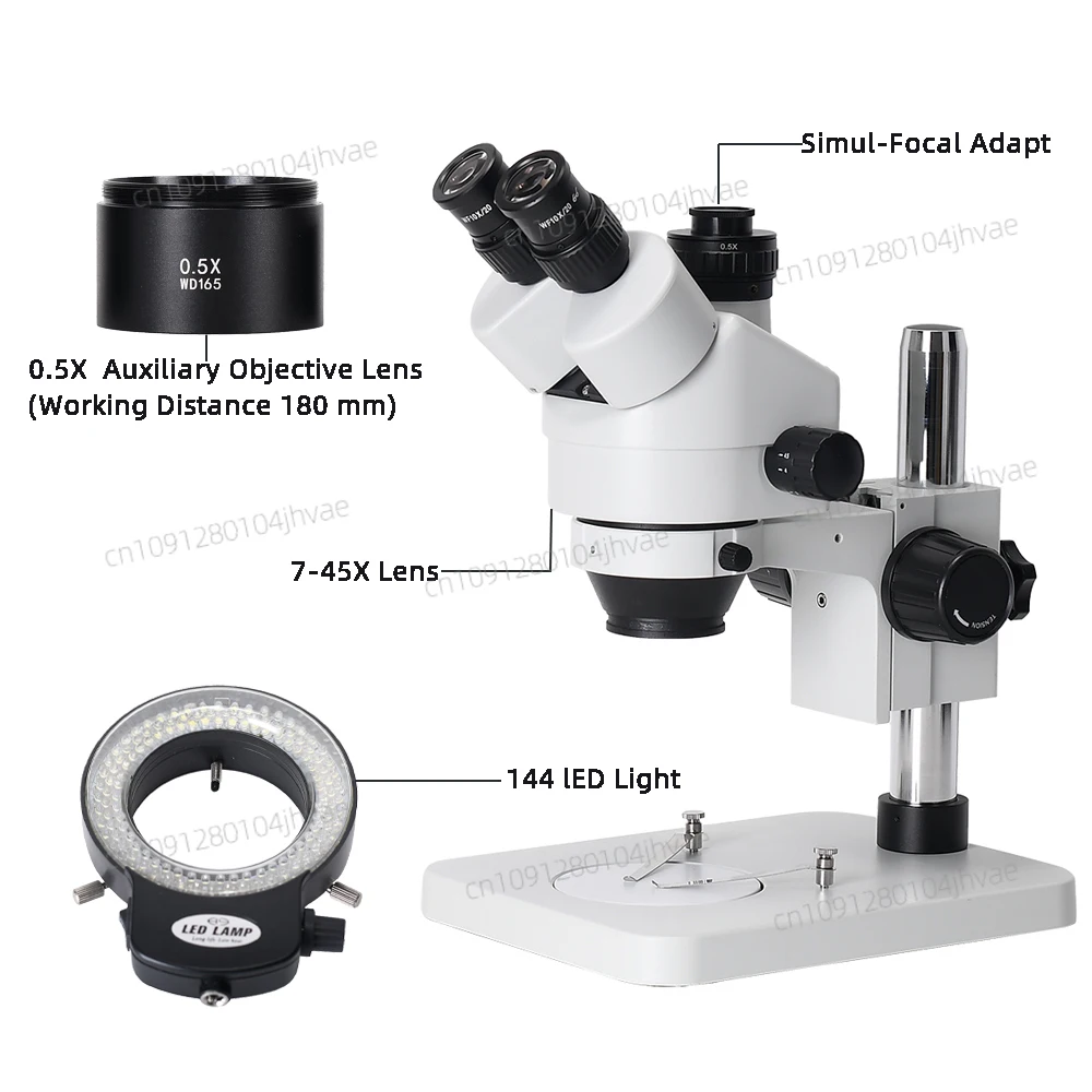2025 جديد الصورة الحقيقية 3.5X - مراجعة Trinocular Stereo Microscope 7X-45X وسعره