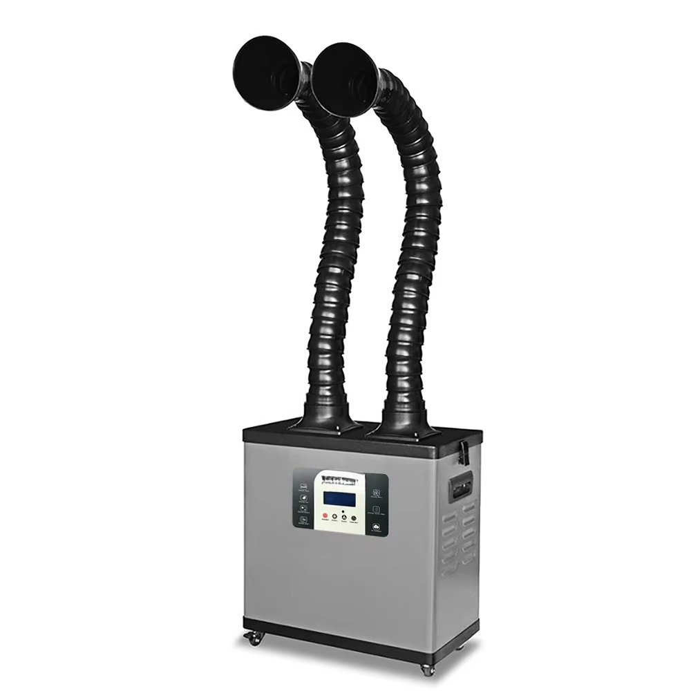 C200Y المحمولة عالية الطاقة ال - مراجعة Fume Extractor Soldering Dual Arm وسعره