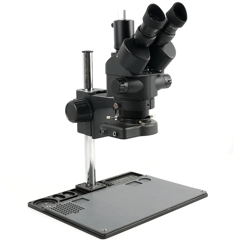 7X- 45X Zoom الصناعية Simul-fo - مراجعة Trinocular Stereo Microscope 7X-45X وسعره