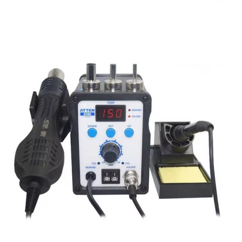 محطة لحام ATTEN AT8586 2 في 1  - مراجعة 2 In 1 Soldering Rework Station 750W وسعره