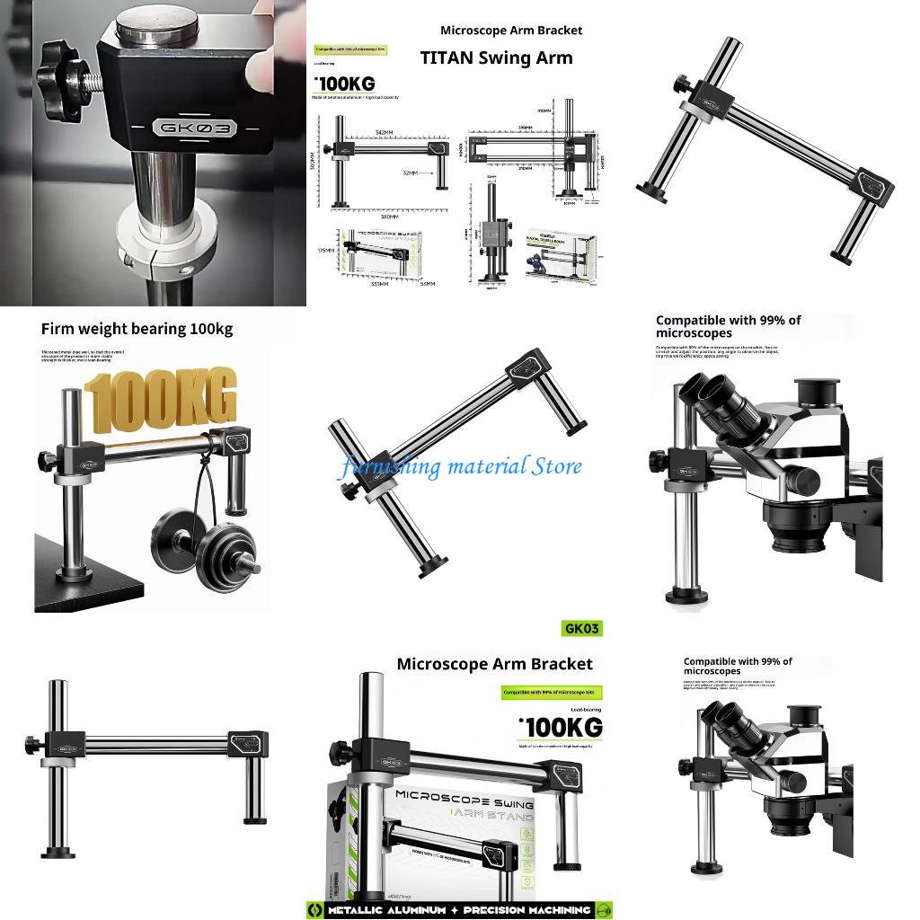 Y5GD حامل ذراع مزدوج ذراع مفصل - مراجعة Articulating Arm Boom Stand Microscope وسعره