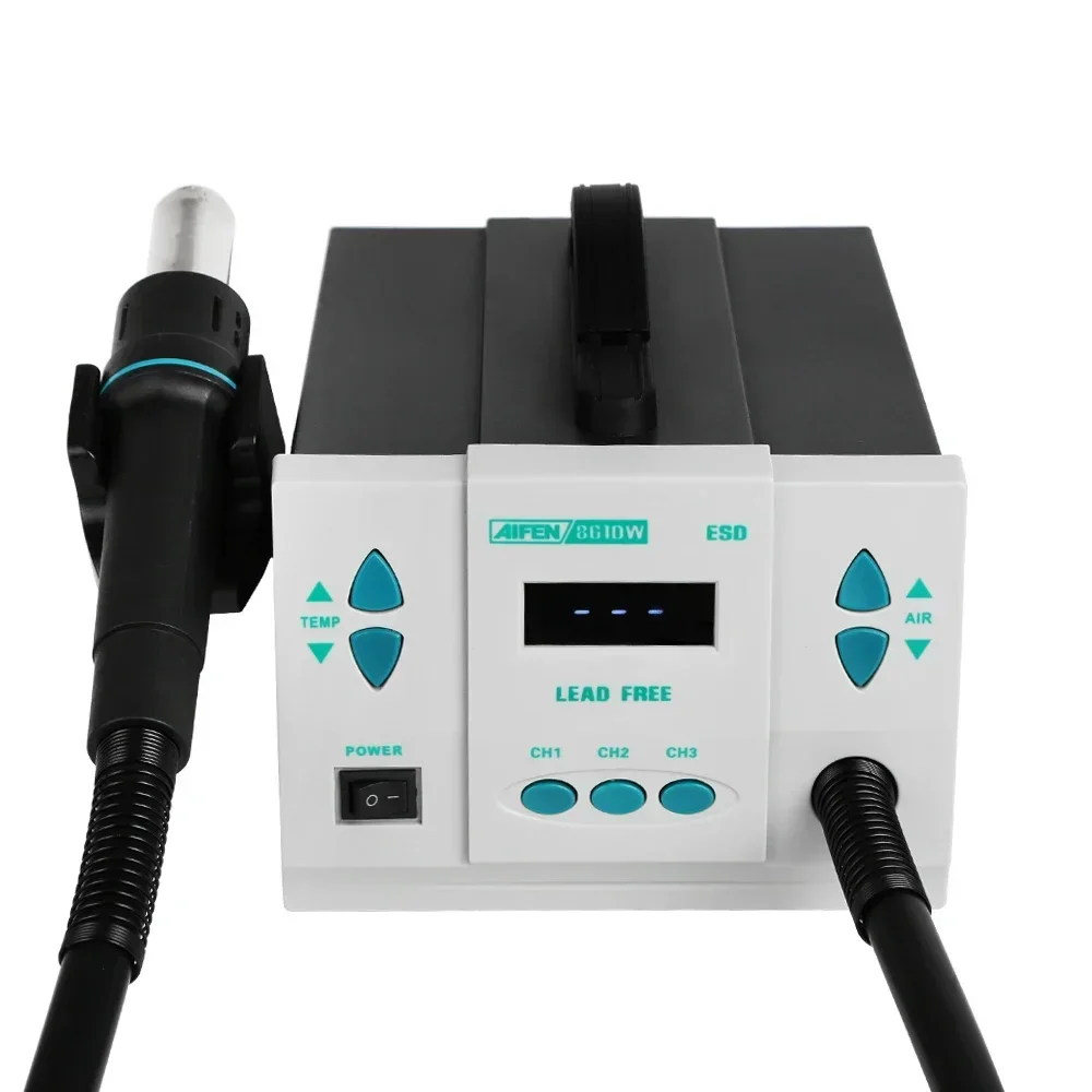 محطة لحام بالهواء الساخن AIFEN - مراجعة Hot Air Rework Station 861Dw وسعره
