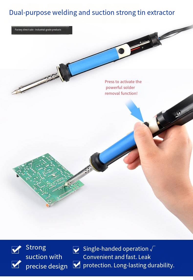قلم شفط القصدير الكهربائي بقوة - مراجعة Desoldering Pump Electric Vacuum Station وسعره