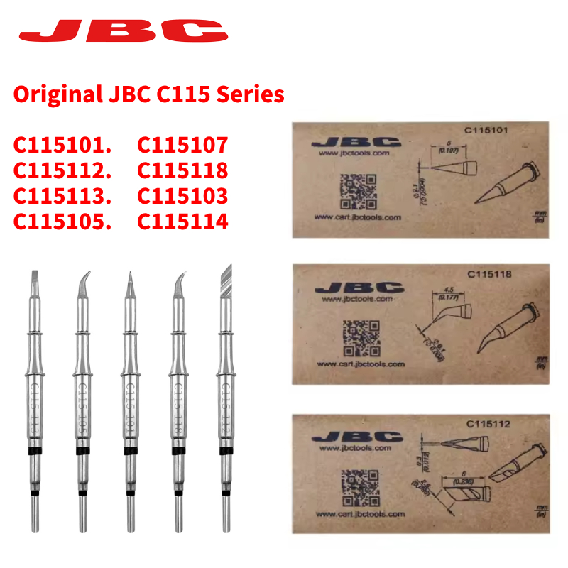 رأس مكواة لحام أصلي من JBC C11 - مراجعة C115 Nano Soldering Iron Station وسعره