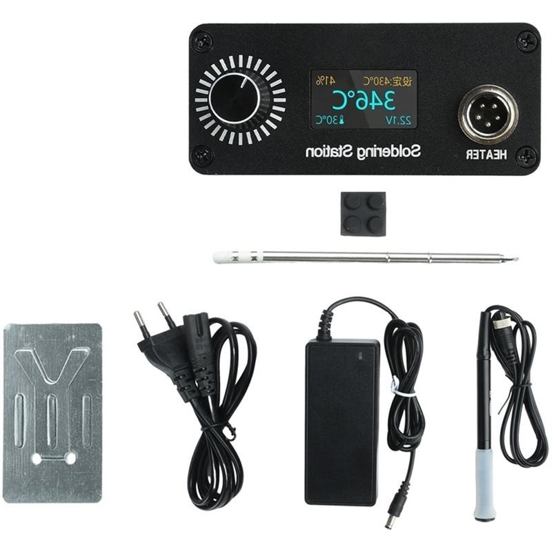 محطة لحام رقمية B03C-T12 محمول - مراجعة T12 Soldering Station Oled وسعره